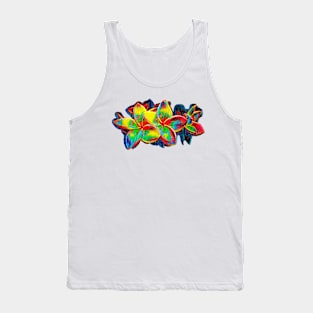 Plumeria Flower In Color Tank Top